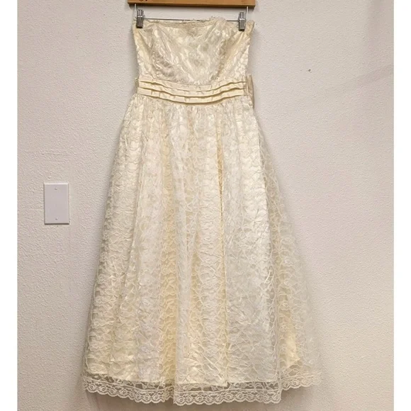 Gunne Sax | Dresses | Vintage White Lace Gunne Sax Midi Dress | Poshmark